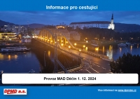 Omezení MAD Děčín 1. 12. 2024