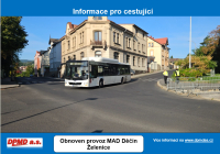 Obnoven&iacute; provozu MAD do Želenic