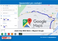 Jízdní řády v Mapách Google