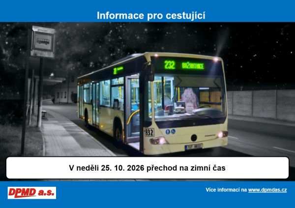 Přechod na zimn&iacute; čas a provoz nočn&iacute;ch linek